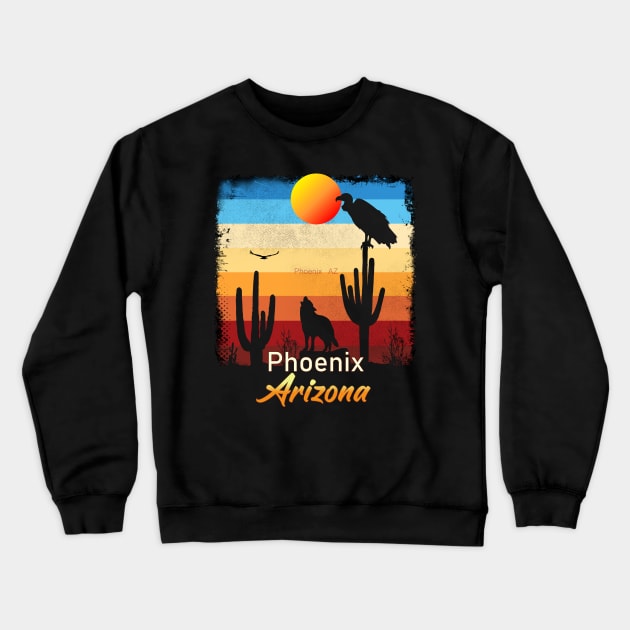 Phoenix Arizona Crewneck Sweatshirt by SunsetParadise